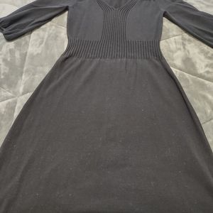 Black sweater dress